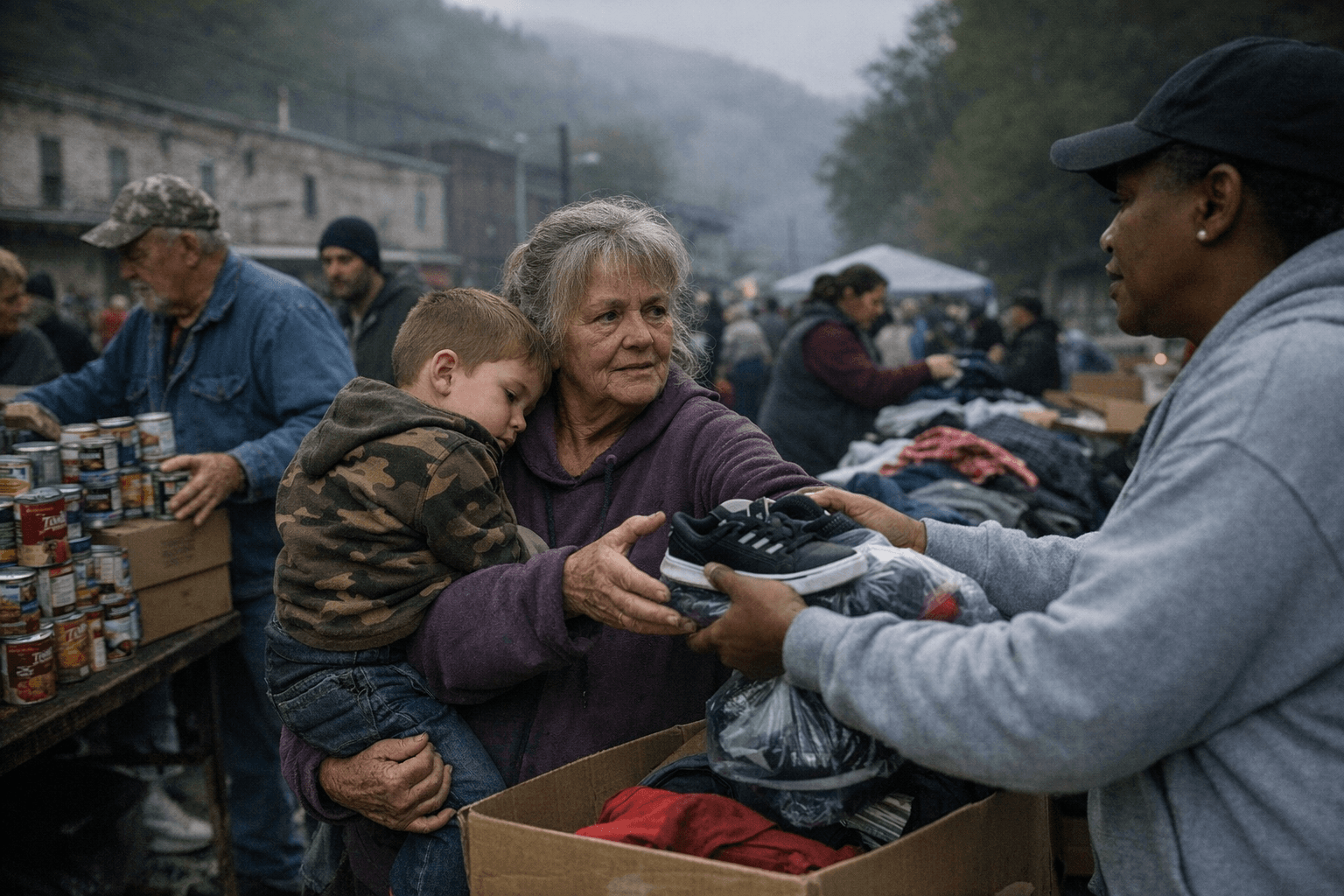 Iaeger relief drive helps McDowell County families with basics