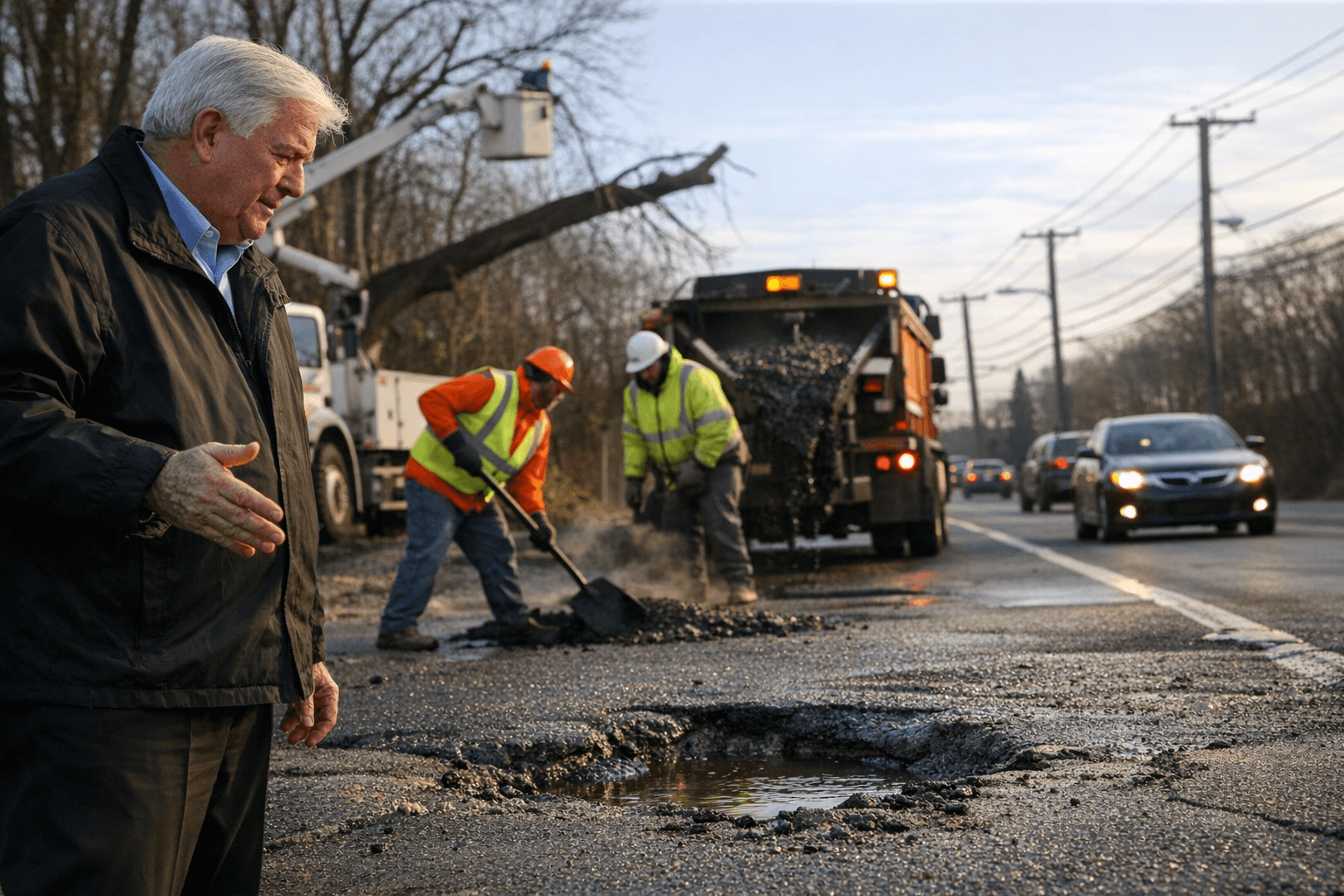 Romaine promotes Suffolk 311 for potholes, road repairs, tree issues