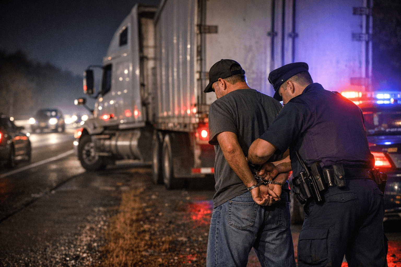 Tractor trailer driver arrested for DWI on Long Island Expressway in Brentwood