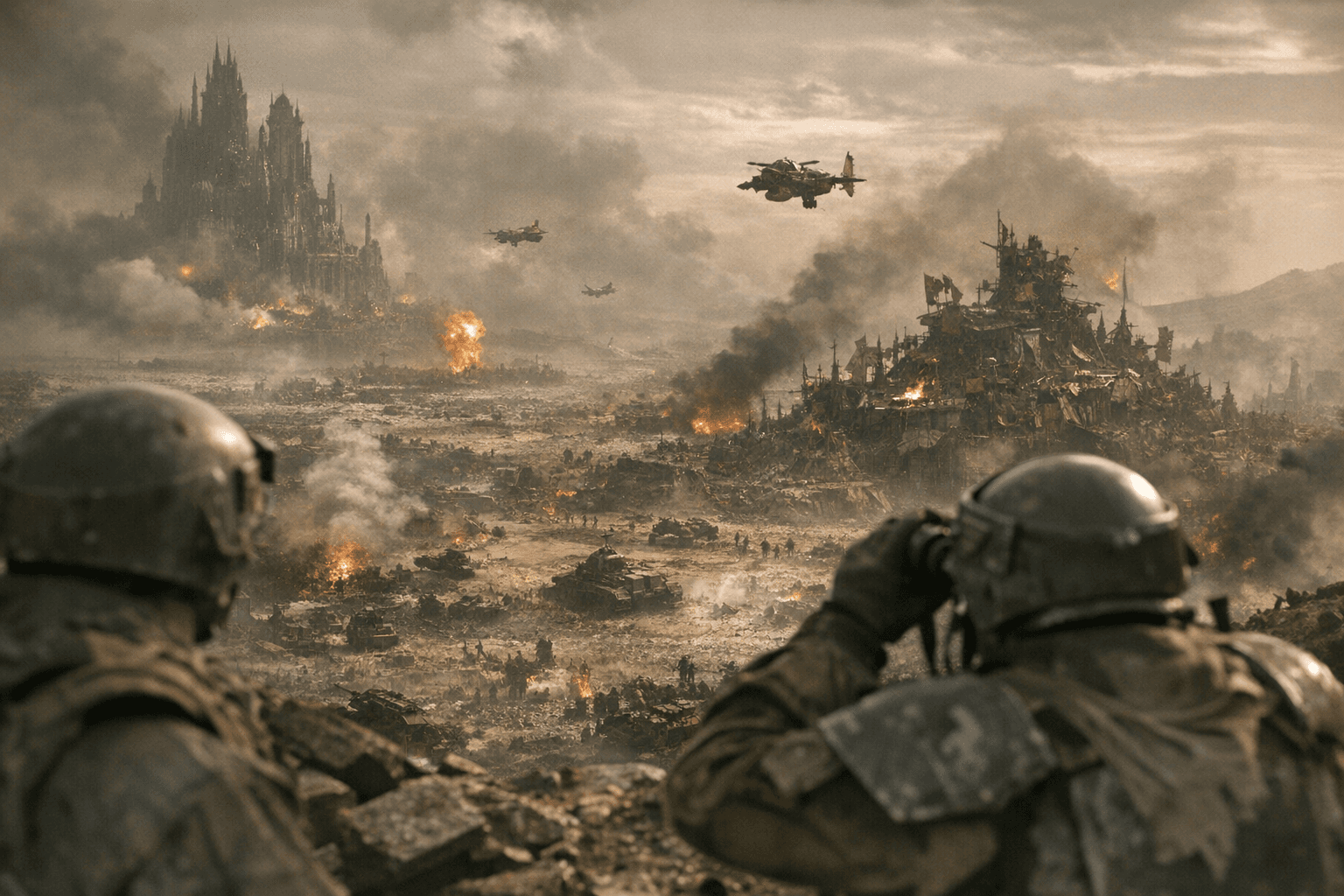 Armageddon’s surface revealed, hive cities and Ork strongholds exposed