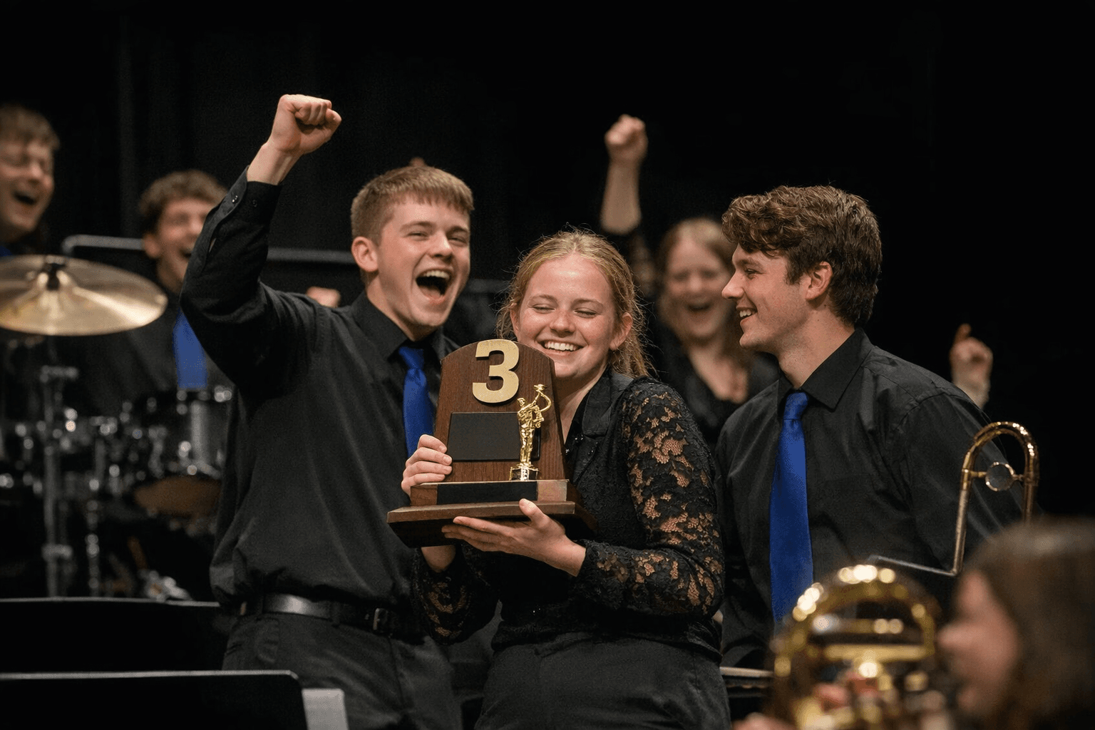 Newell-Fonda jazz band earns third at state championships, ends placement drought