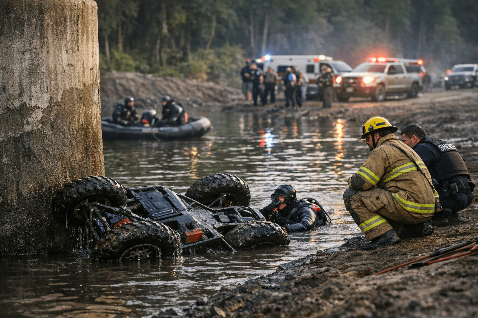 20-year-old dies after ATV overturns into water at Crosby park