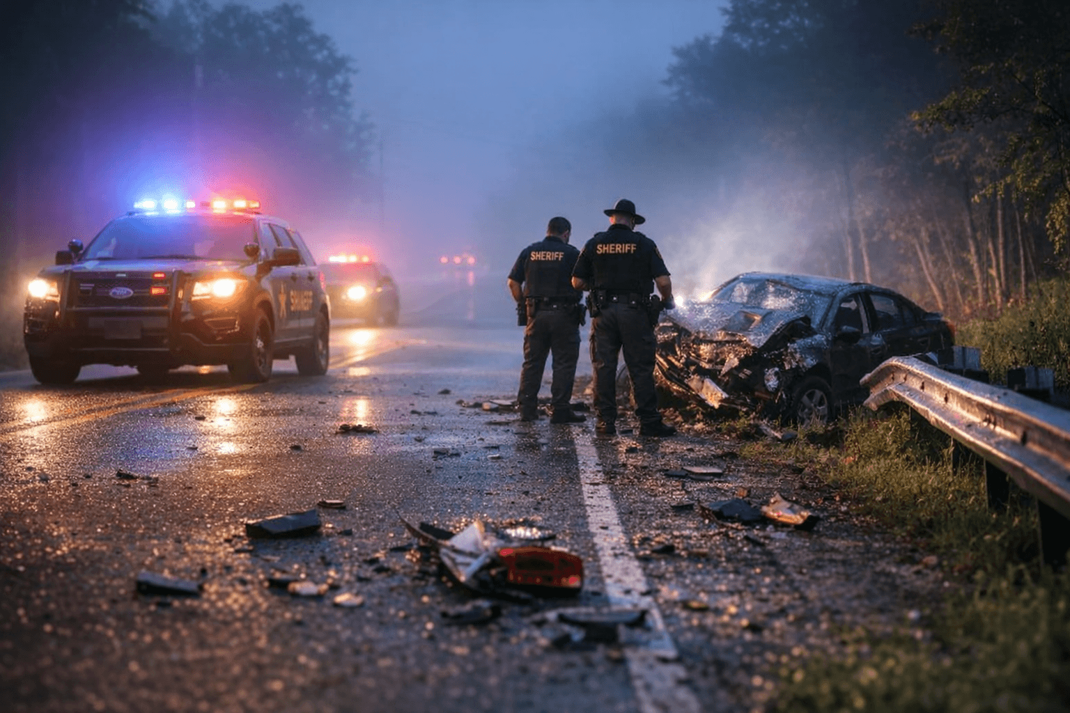 Holmes County deputies seek pickup, trailer in early-morning crash