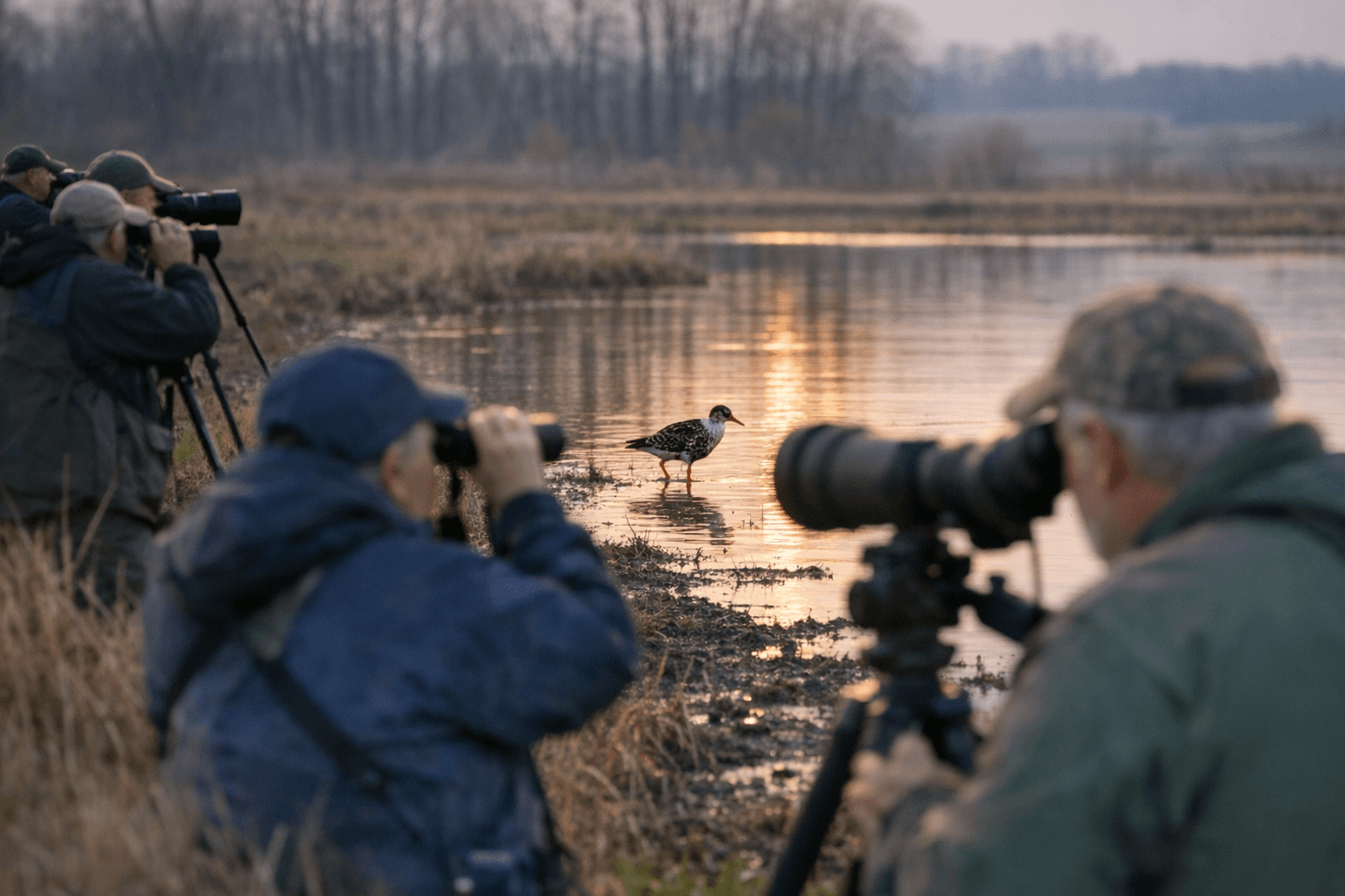 Rare Ruff sighting in Holmes County draws birders to Millersburg