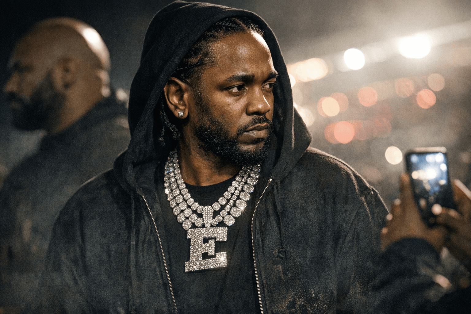 Kendrick Lamar’s Diamond Necklace Tops De Beers Celebrity Buzz Study