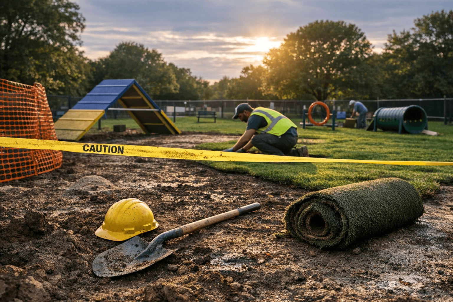 Reading dog park closes for upgrades, new agility ramps and grass repairs