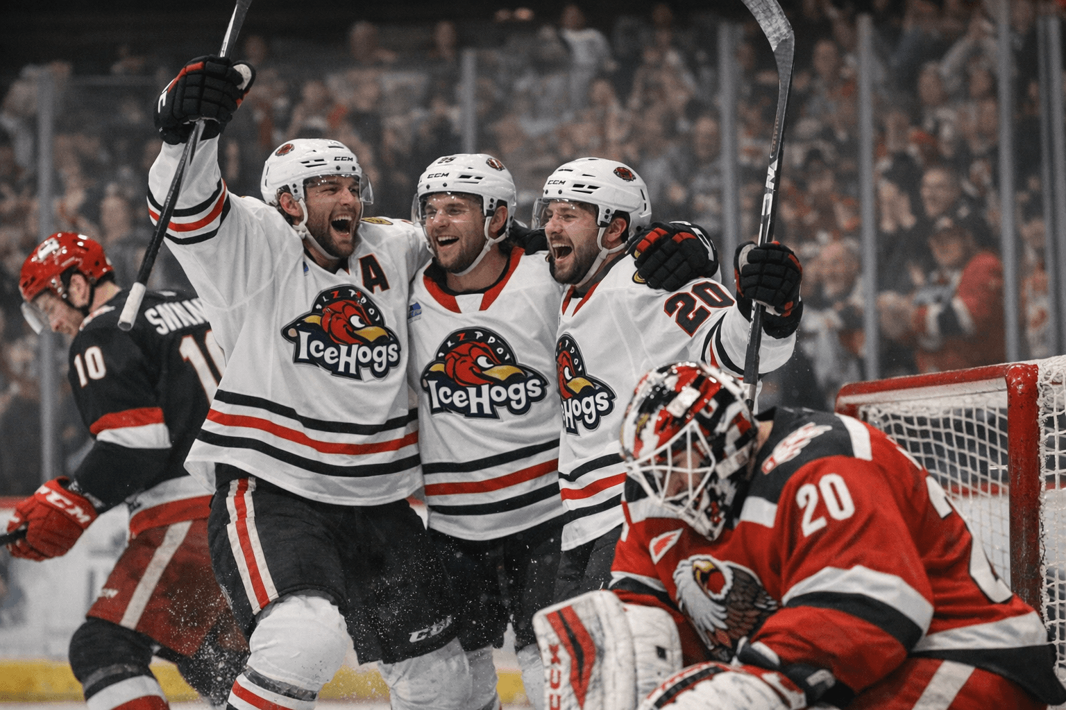 IceHogs outlast Griffins, pull away late for 5-2 road win