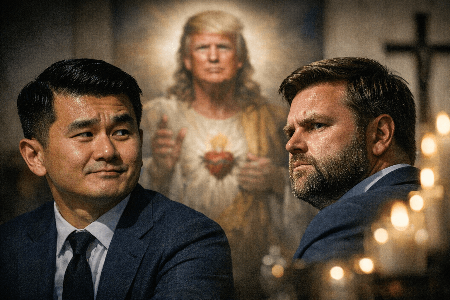Ronny Chieng mocks JD Vance after Trump Jesus image backlash