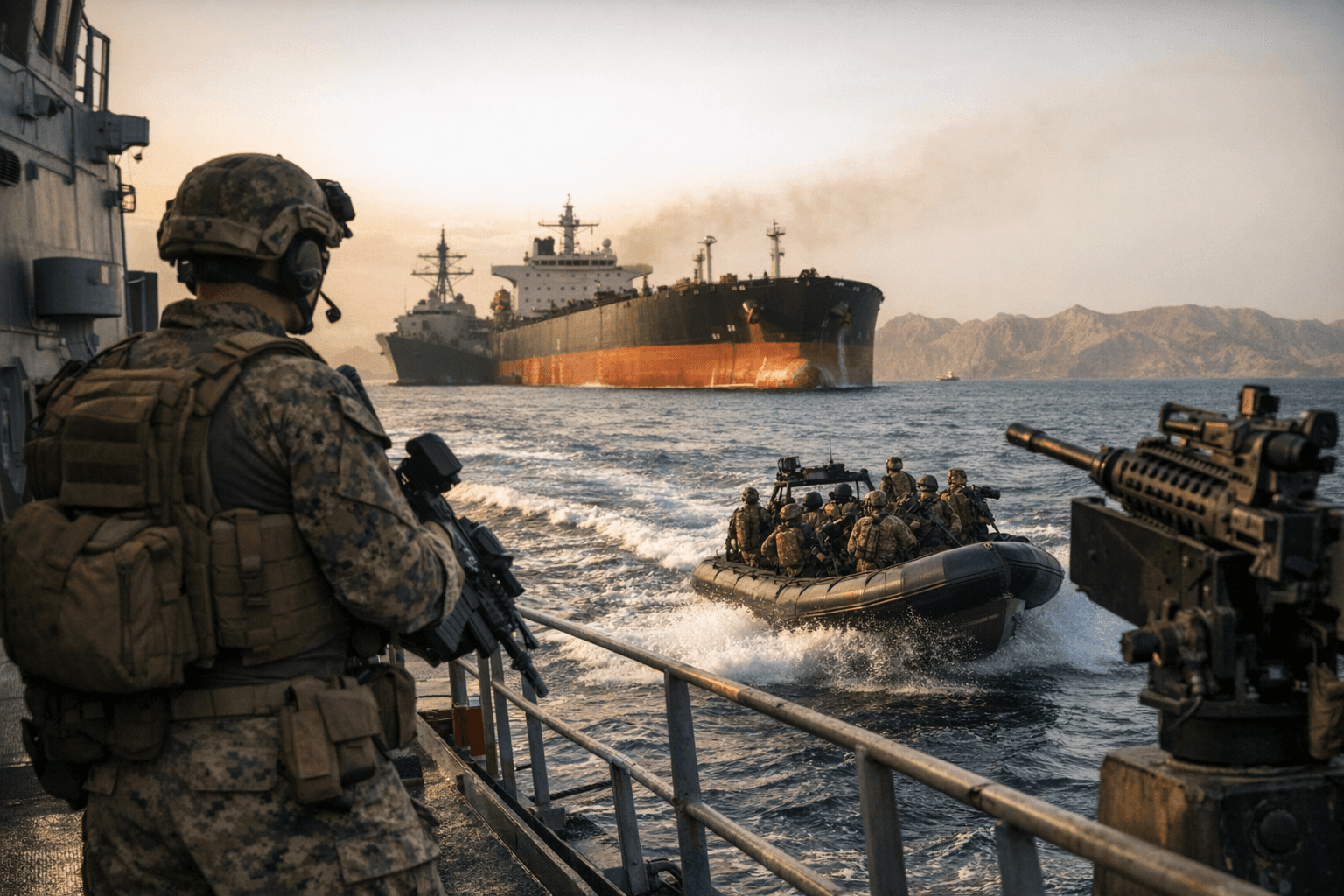 U.S. rushes thousands of Marines and sailors to Middle East for Iran blockade