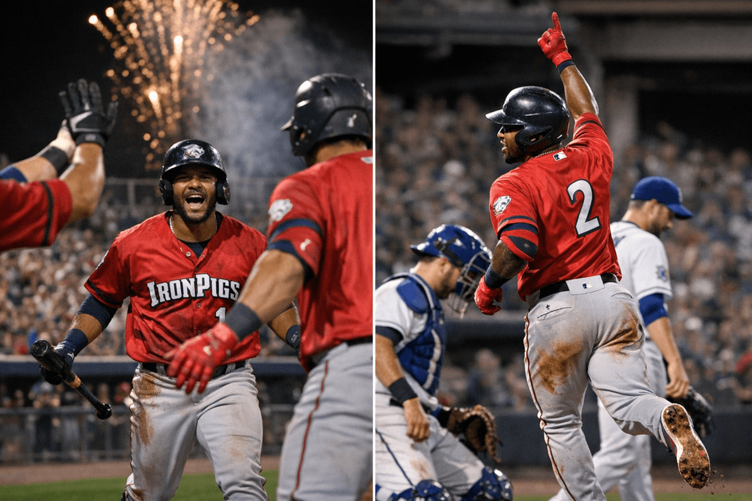 IronPigs outslug Saints 11-7 behind Cairo's homer, Berroa's blast