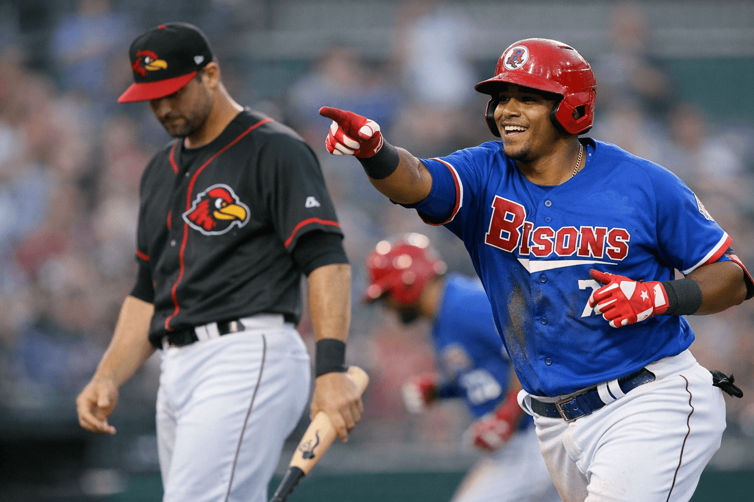 Bisons outslug Red Wings 5-3 in Thruway Series opener, Pinango and Hassell homer