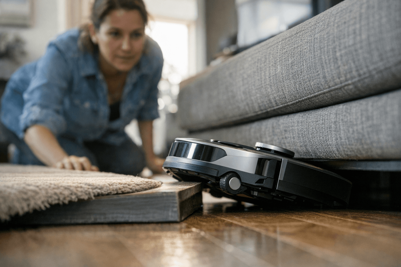 שואבים רובוטיים שמטפסים מעל מכשולים ומנקים מתחת לרהיטים נמוכים