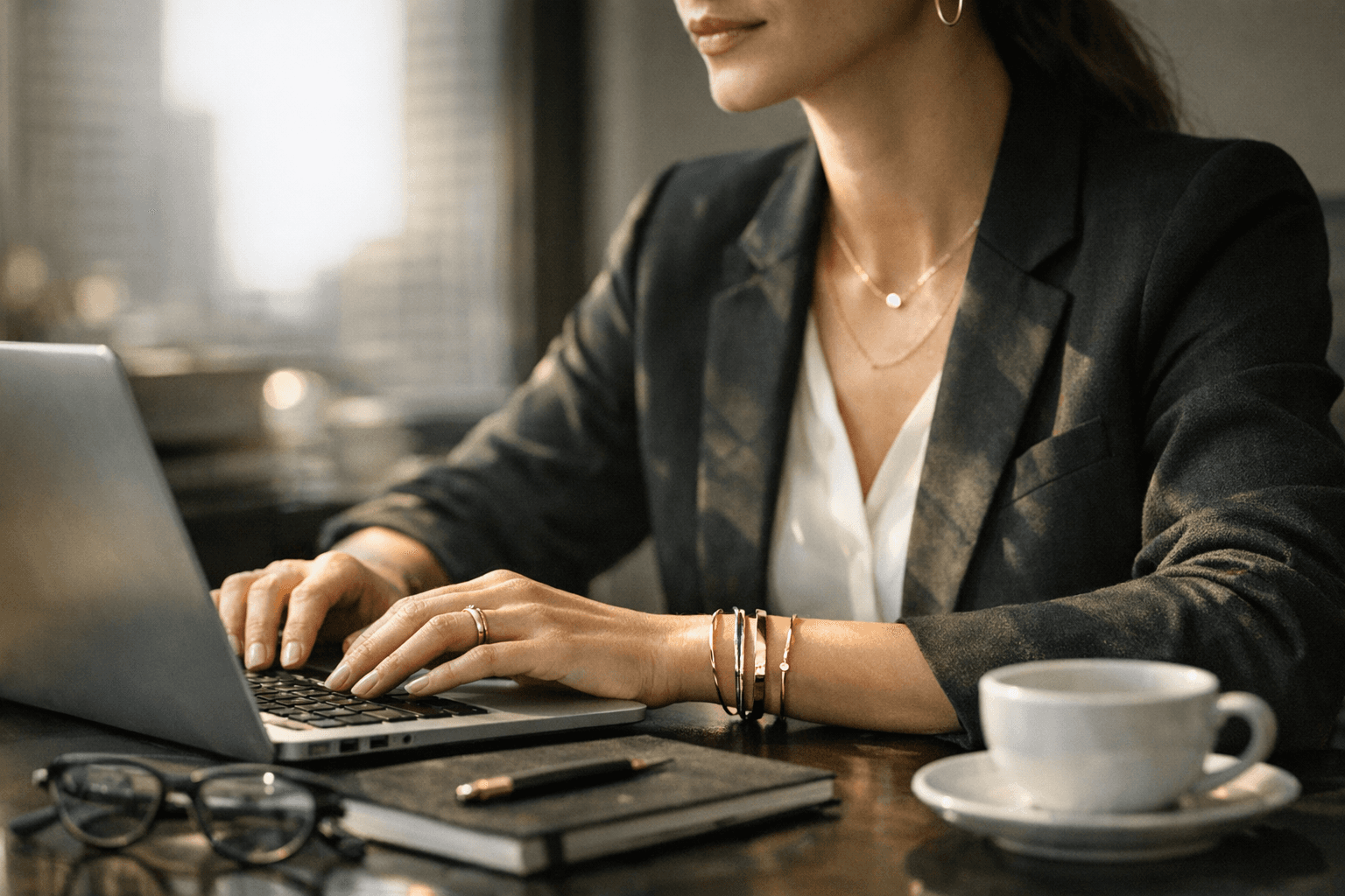 Minimalist Jewelry Returns to Offices with Polished, Stackable Style