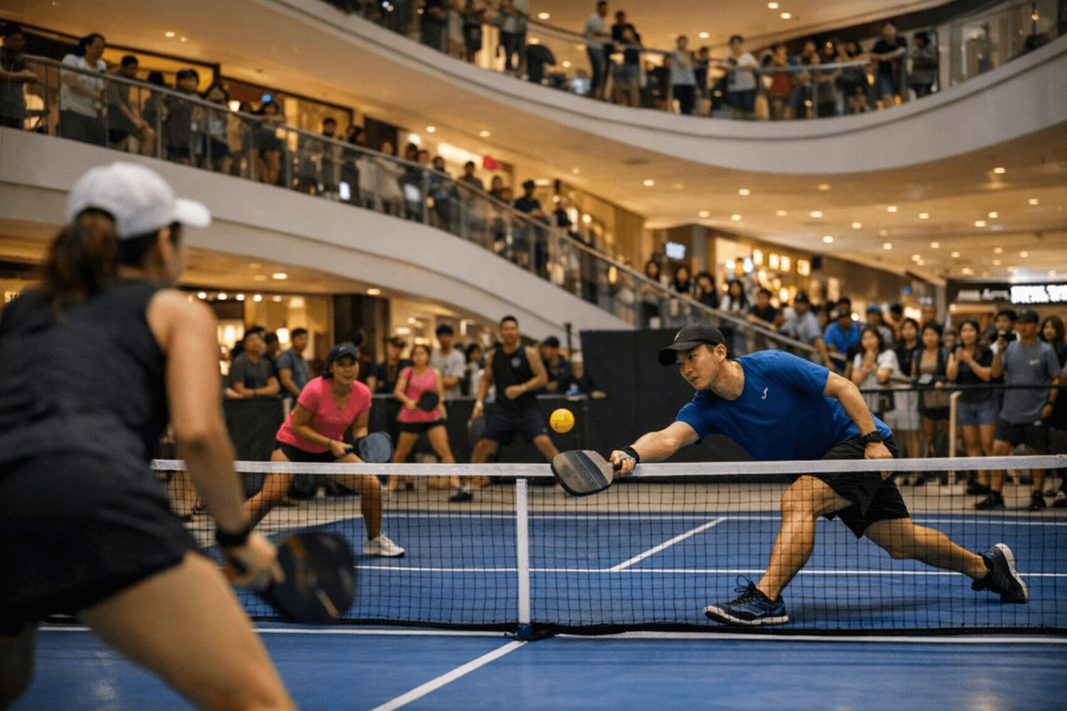 Singapore’s first mall pickleball court debuts at Plaza Singapura