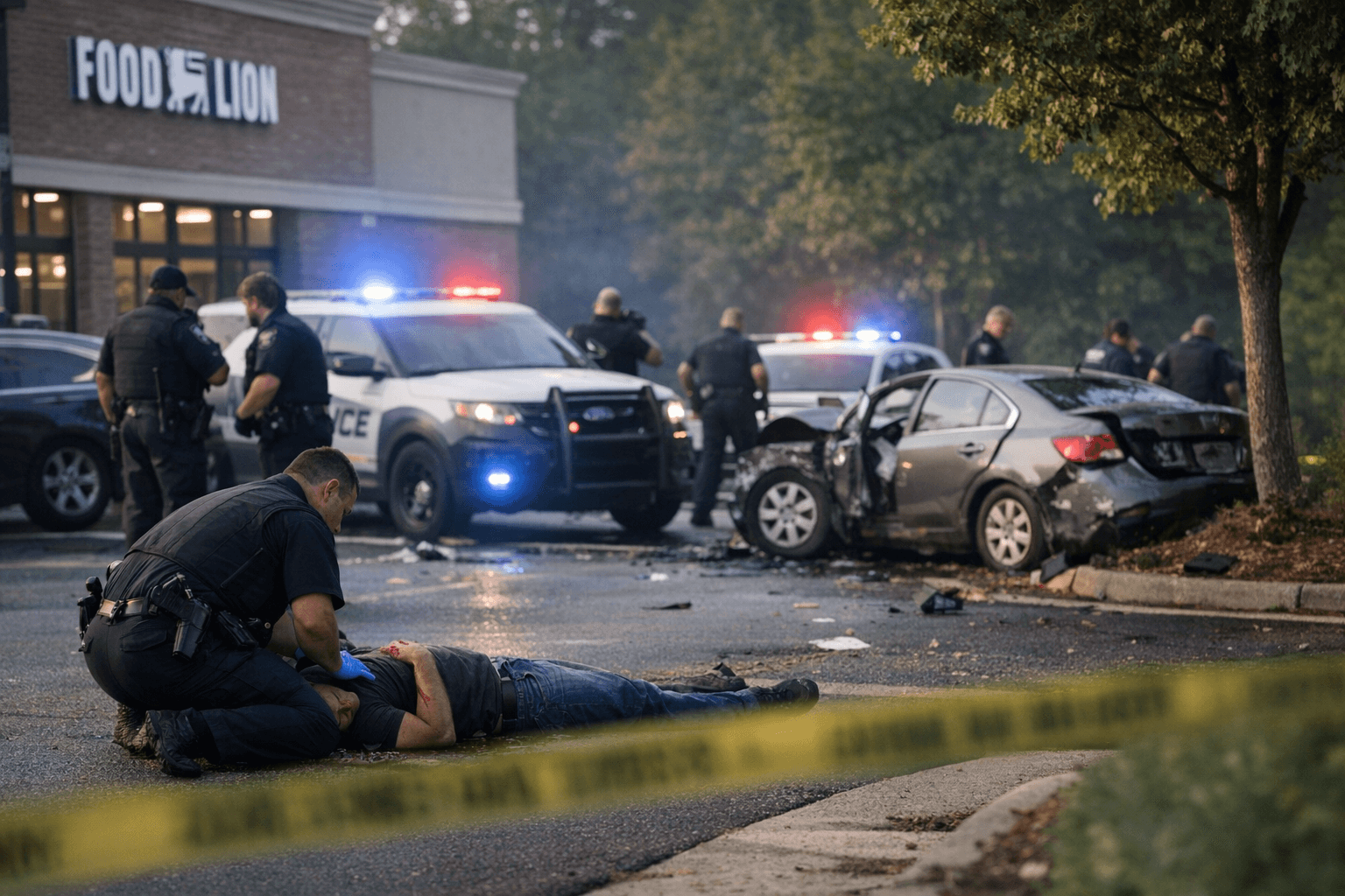 Shooting near north Raleigh Food Lion leaves victim, police investigating crash