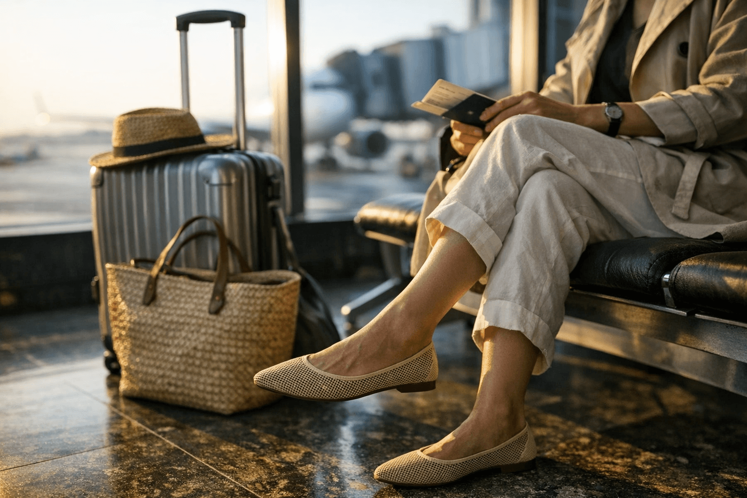 Mesh Ballet Flats Make Spring Travel Chic and Comfortable