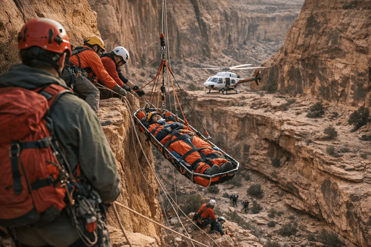 Utah canyon fall sends Moab hiker to trauma center after rope rescue