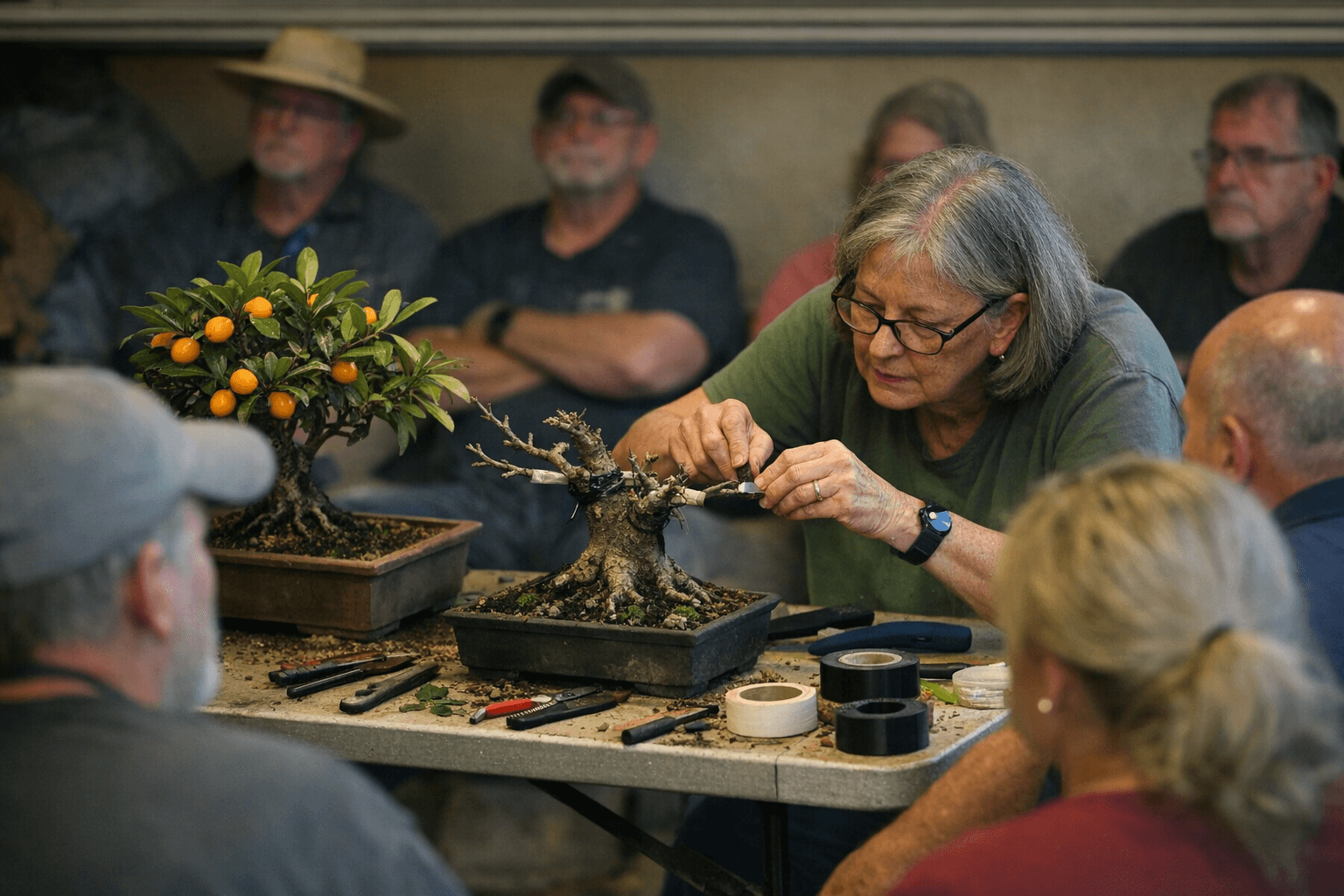 Greater New Orleans Bonsai Society packs April with grafting and workshop events