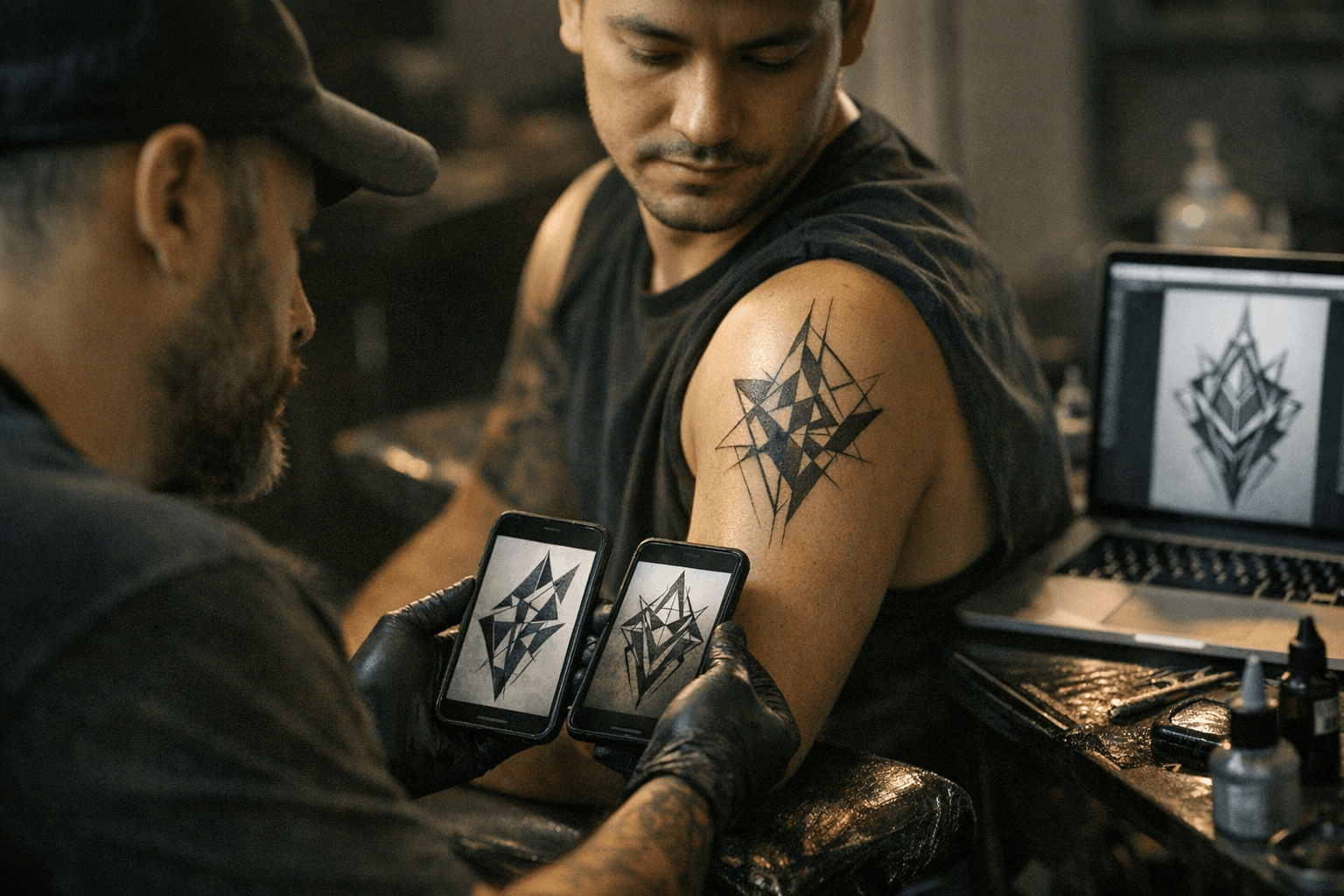 AI Tattoo Generators Help Explore Geometric Tattoo Ideas, Not Final Designs