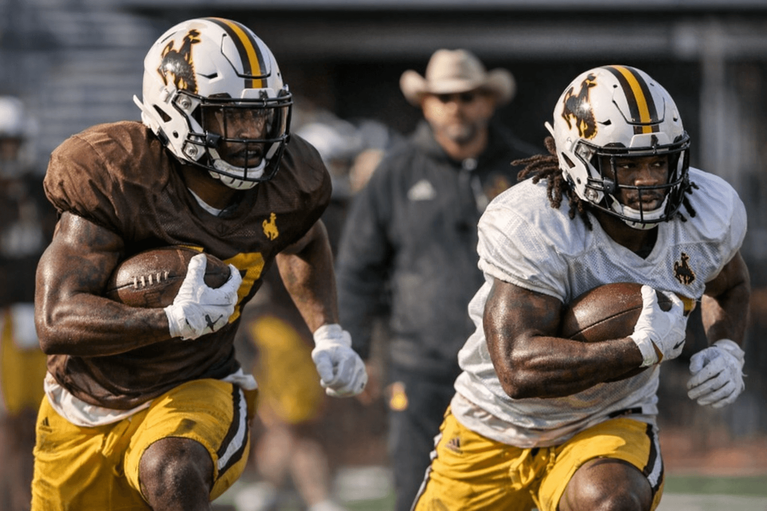Holman, Harris bolster Wyoming backfield in spring workouts