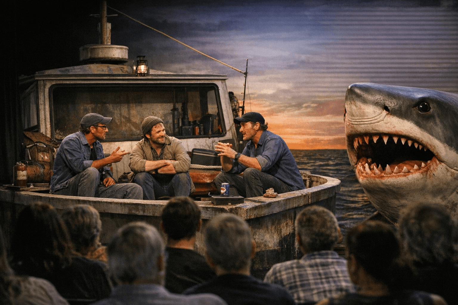 Fringe Theater Key West stages Jaws comedy The Shark is Broken at Armory