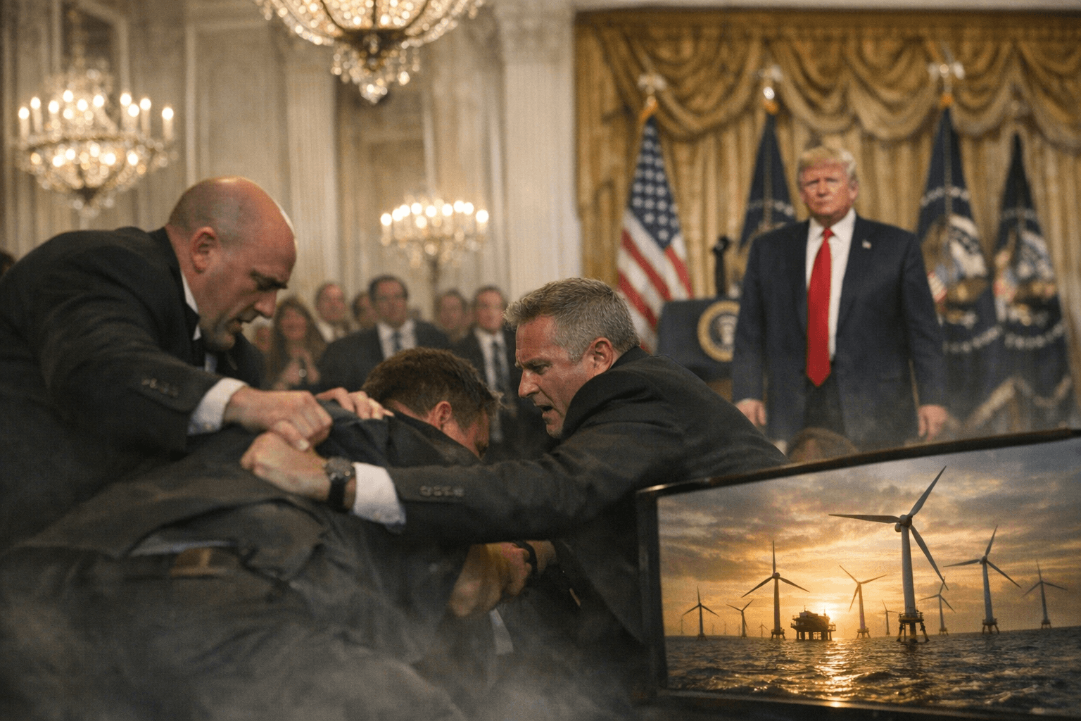 White House Ballroom Fight Tests Trump’s National Security Claims