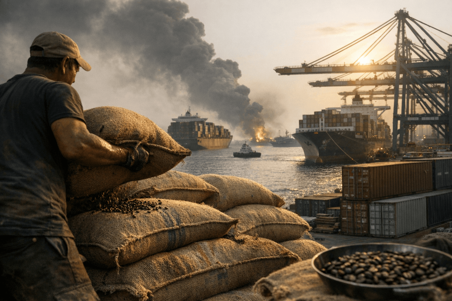 Coffee Prices Rebound as Middle East Disruption Sends Freight Costs Higher