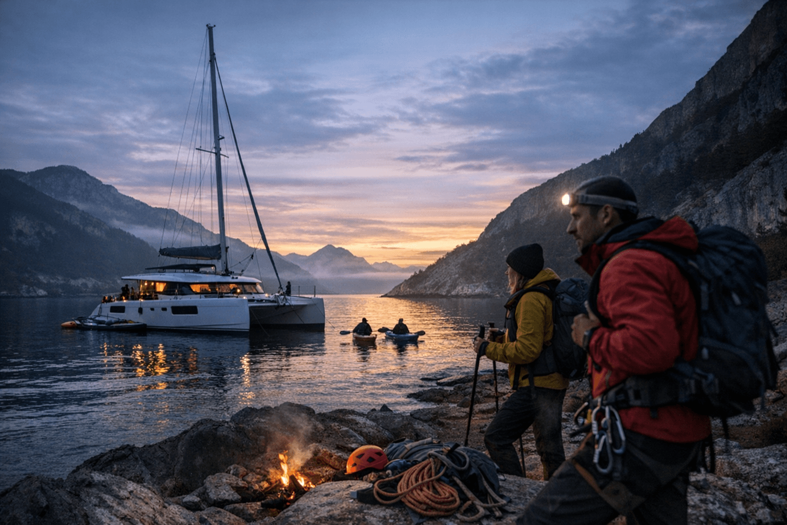 Excess Riders' Edition positions catamarans as floating base camps for adventure