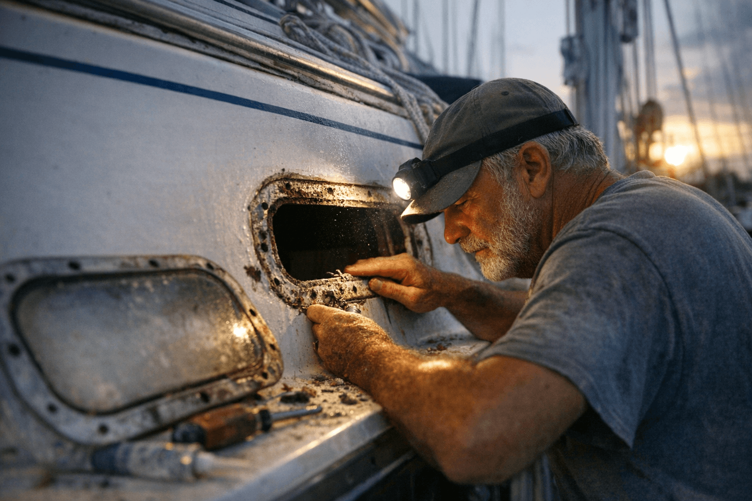 When Old Portlights Become Liability, Allmand 31 Owners Weigh Repairs