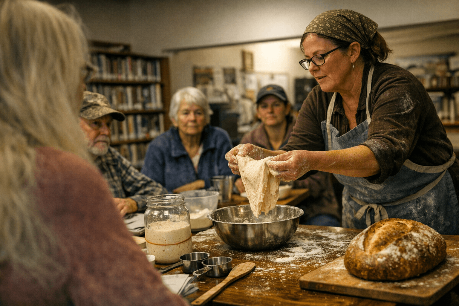 Priest River library class teaches easy sourdough bread making