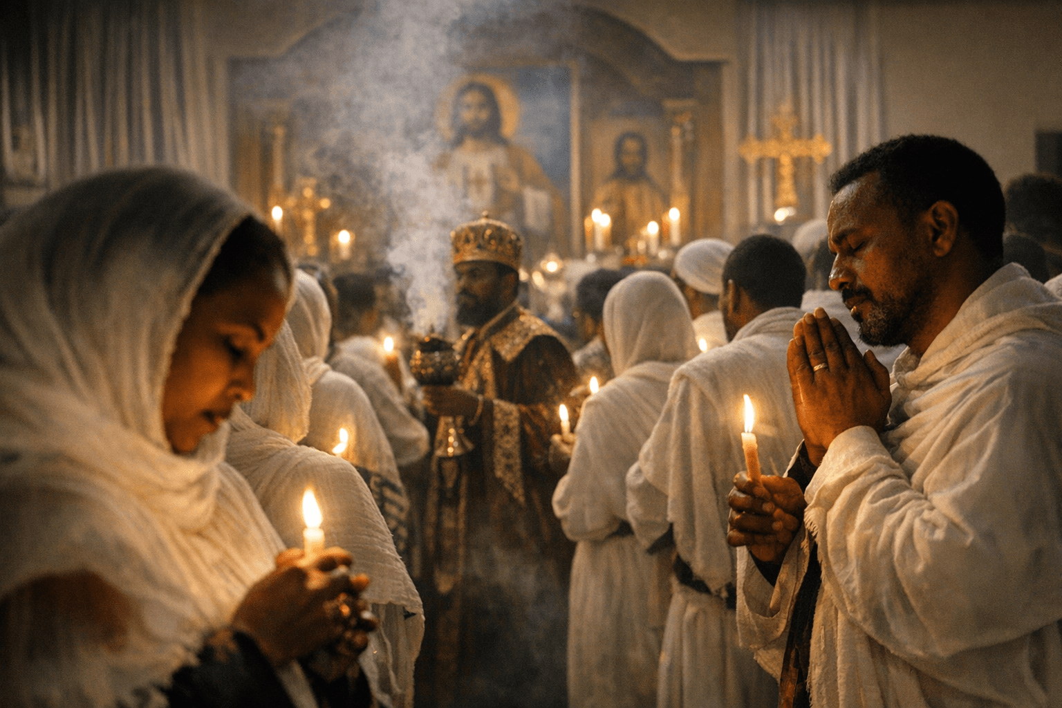Ethiopian Orthodox Christians in Washington mark Fasika with all-night vigil