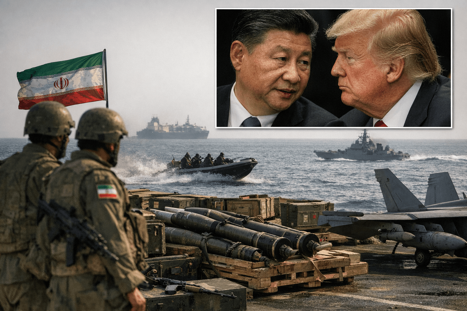Trump says Xi denied China was supplying Iran with weapons, amid blockade fears
