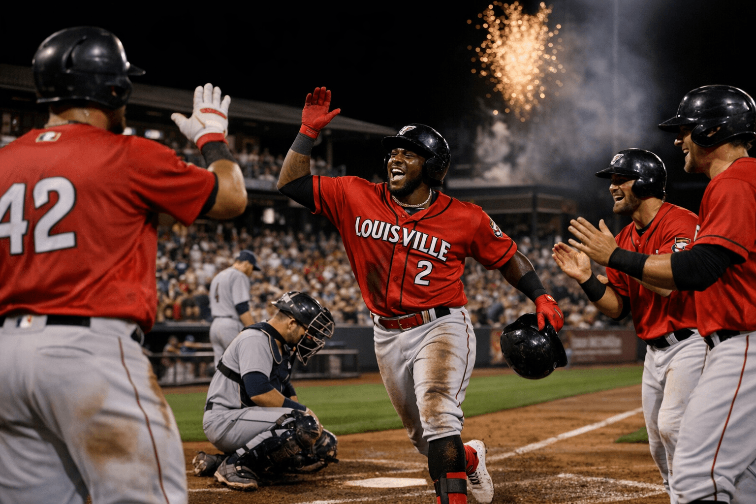 Louisville sets franchise record with seven home runs in 18-4 rout of Toledo