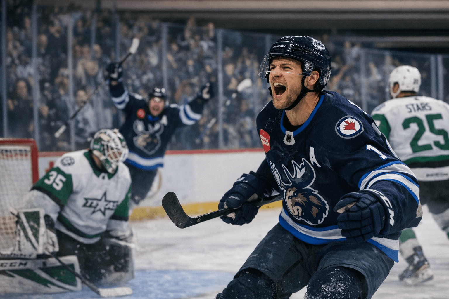 Fagemo's overtime winner lifts Moose past Stars in playoff-chasing clash