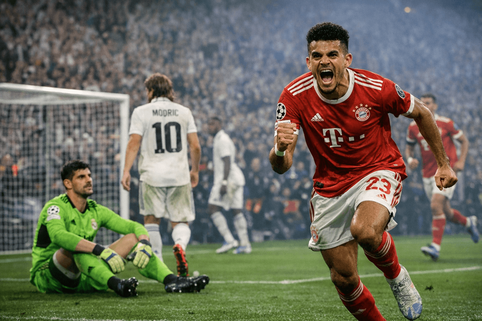 Diaz strike sends Bayern past Real Madrid into Champions League semifinals