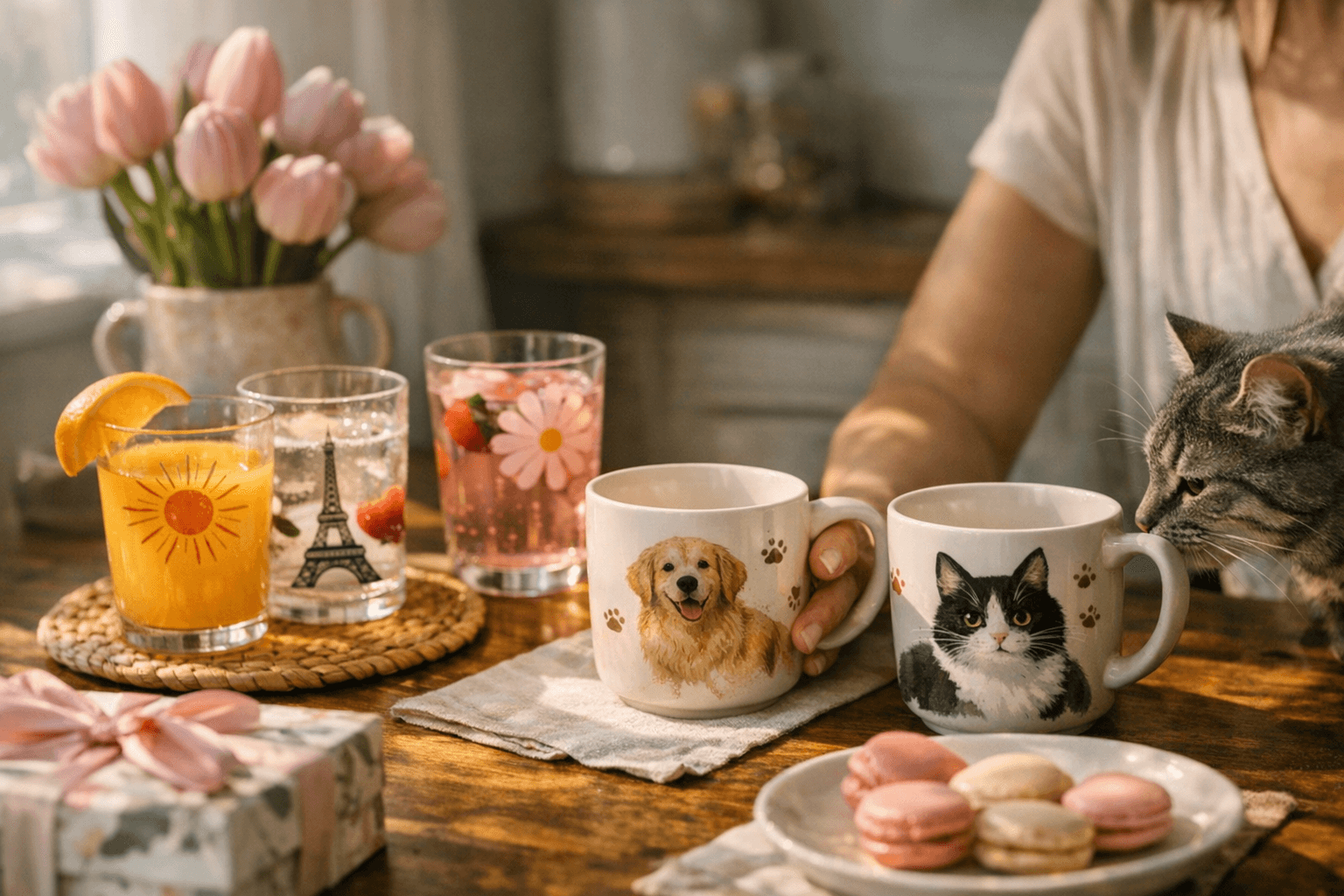Anthropologie launches cute Mother’s Day drinkware, from icon juice glasses to pet-mom mugs