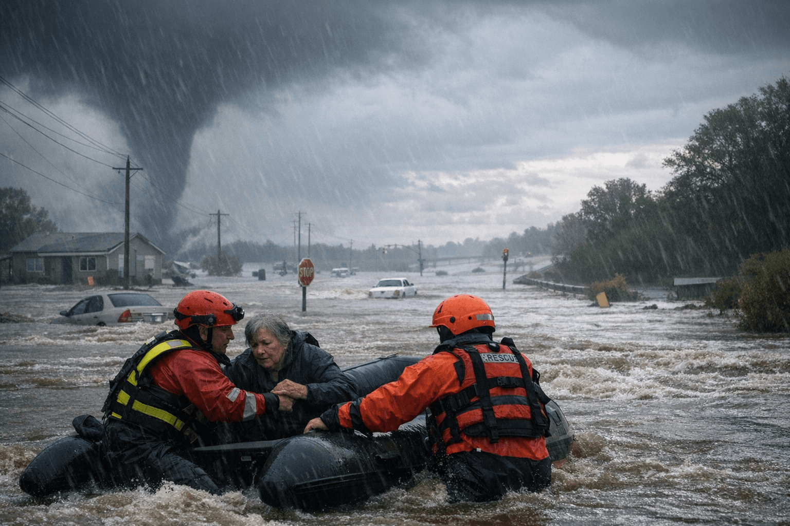 Heavy rain, tornadoes trigger flooding across the Midwest
