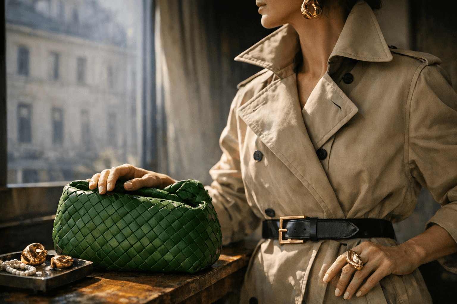 Spring Luxury Gifts, Toteme Trenches, Bottega Bags, Statement Jewelry