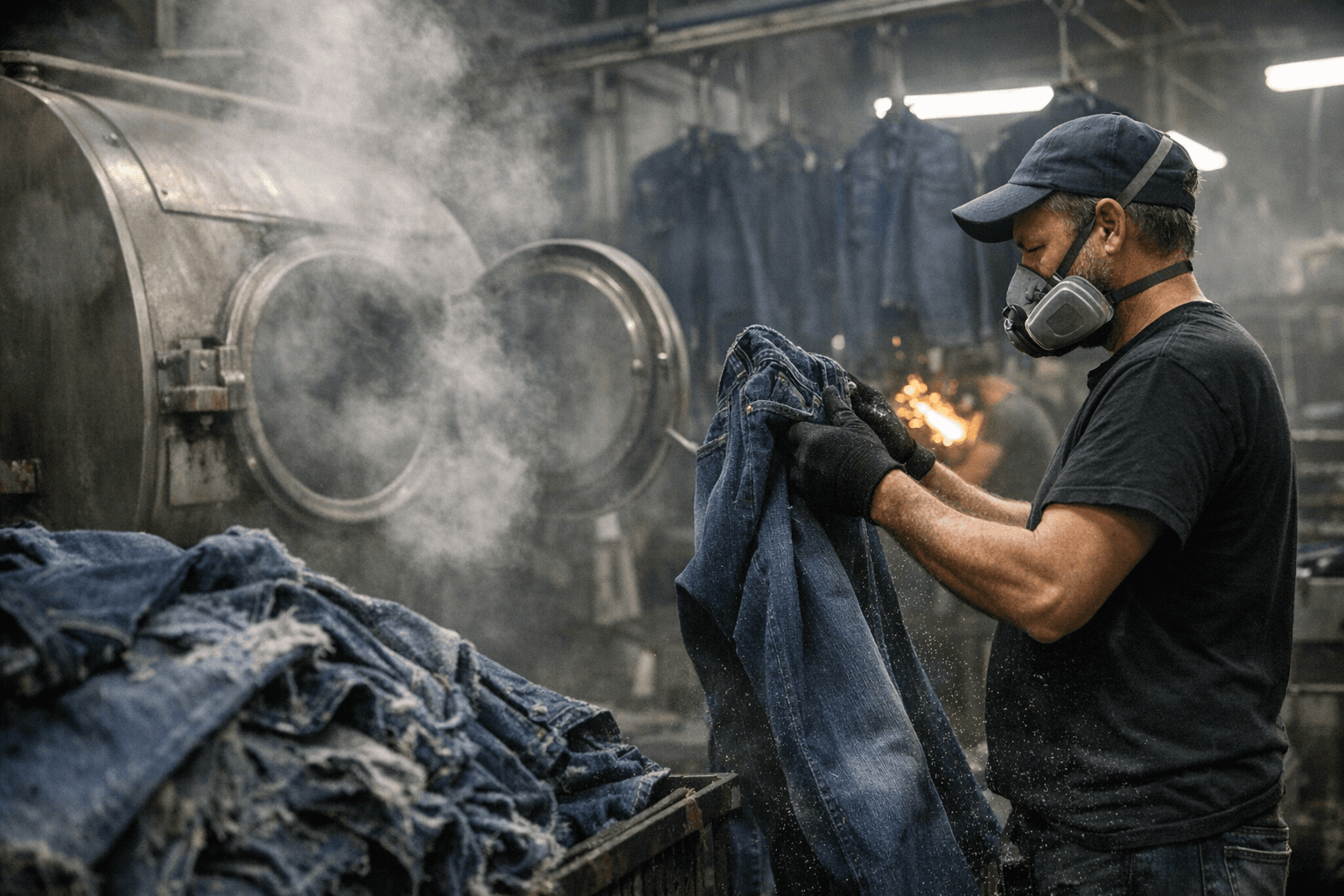 Jeans finishing cuts microfiber shedding by up to 93% in wash tests