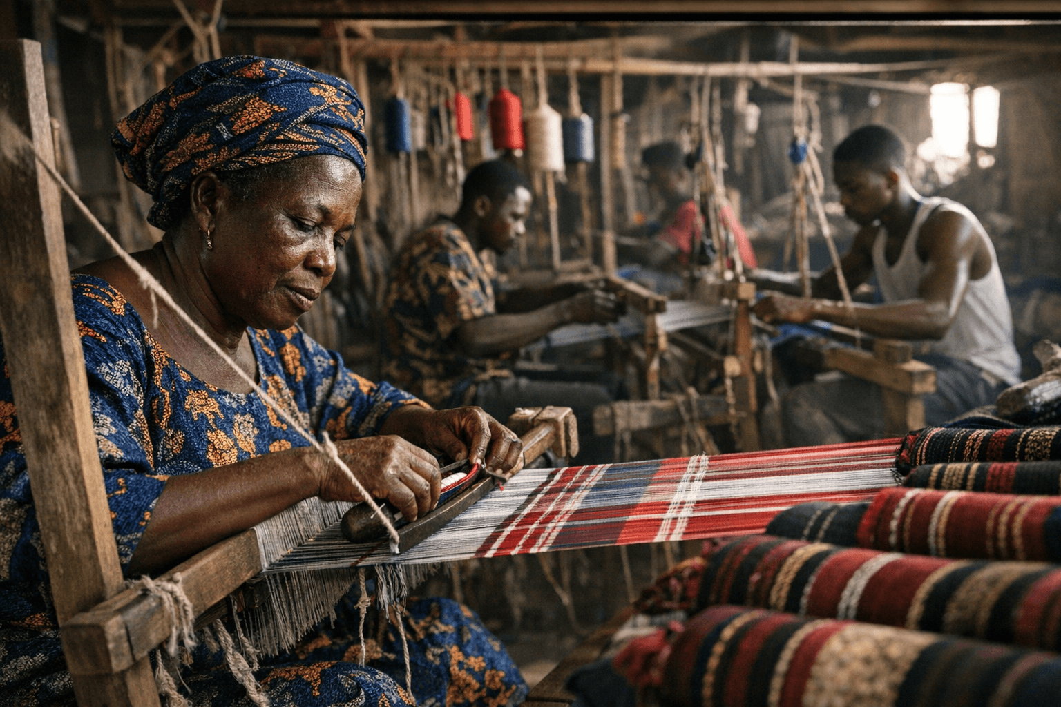 Iseyin weavers keep aso-oke alive as global demand surges