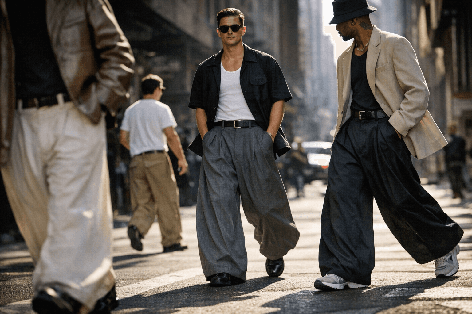 Menswear's New Power Piece Is Pants, and They're Going Wide