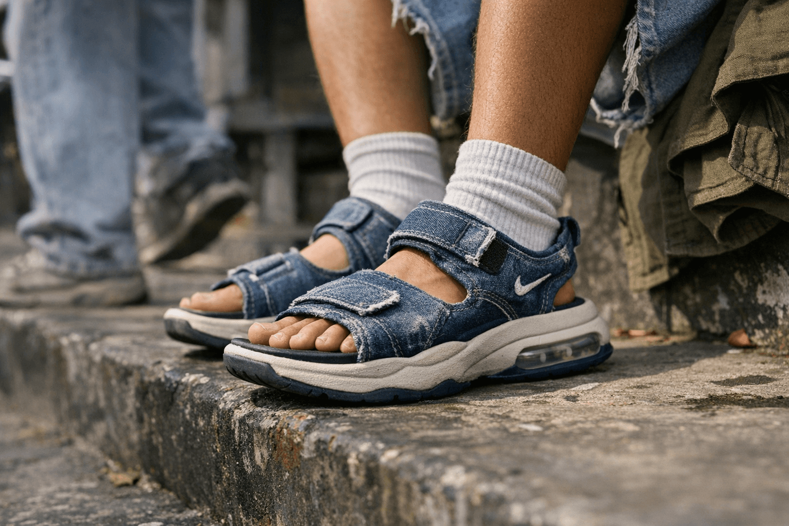 Nike Gives the Air Max Isla Sandal a Worn-Denim Makeover