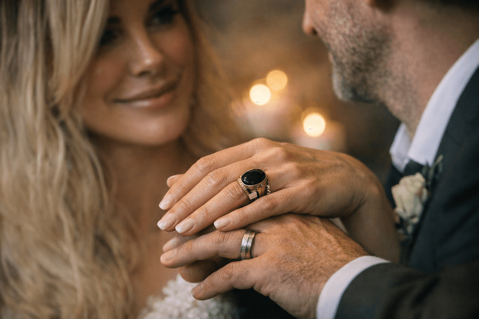 Crystal Hefner Wears Late Father's Ring as Her Wedding Band