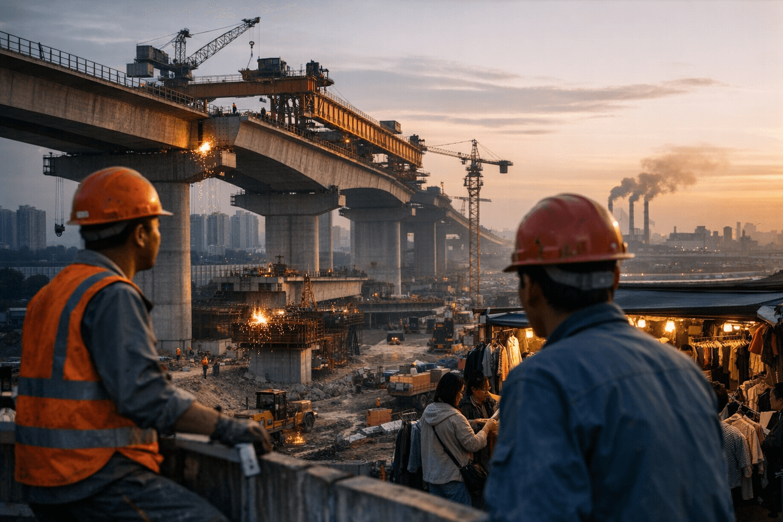 China’s Economy Grows 5%, Infrastructure Spending Offsets Weak Consumer Demand