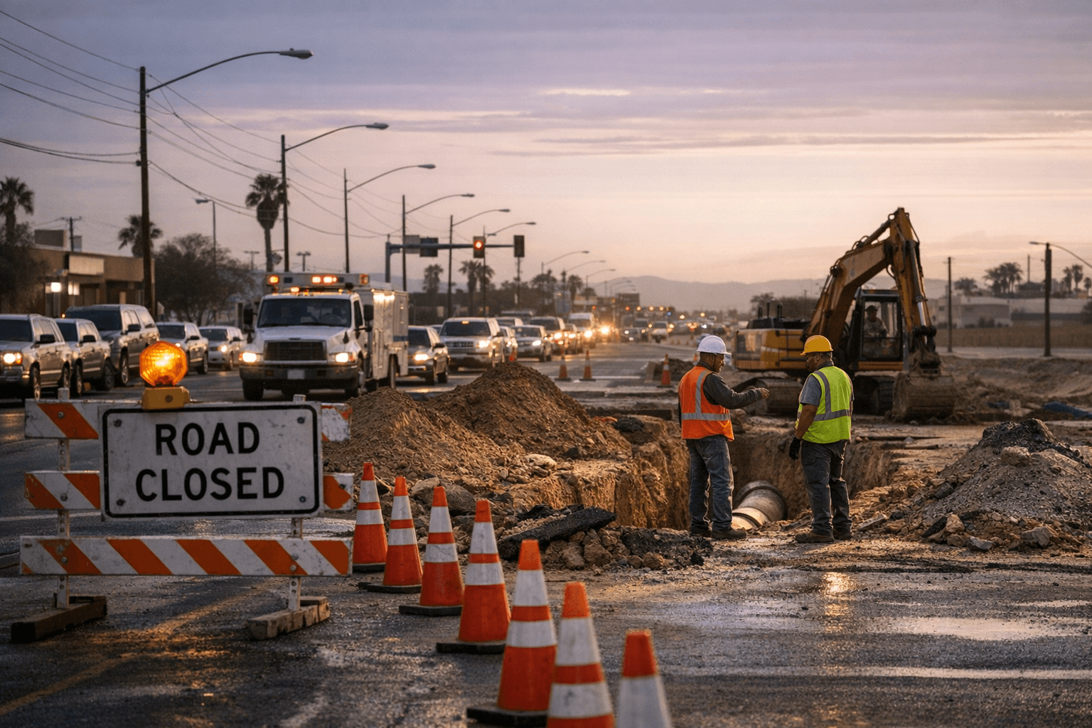 Yuma road report details multiple street closures, utility projects