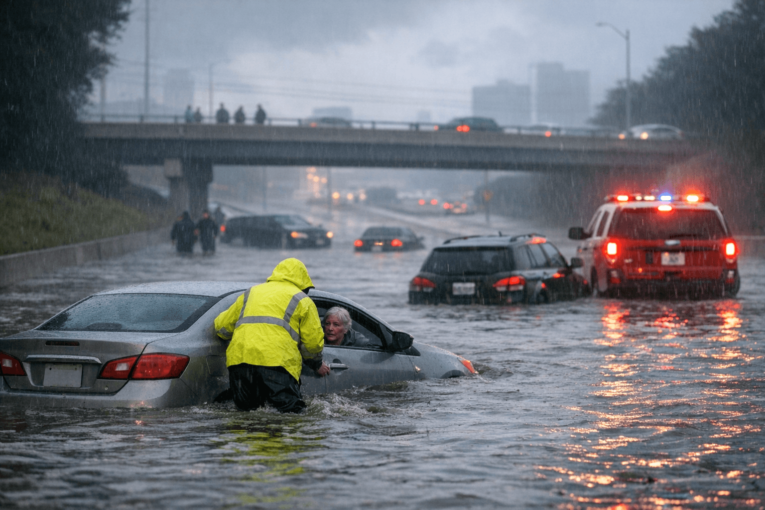 Severe storms flood Milwaukee, strand drivers and close major freeways