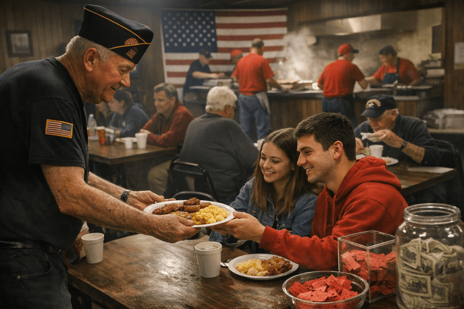 AMVETS Post 436 breakfast fundraiser supports scholarships in Beechwood
