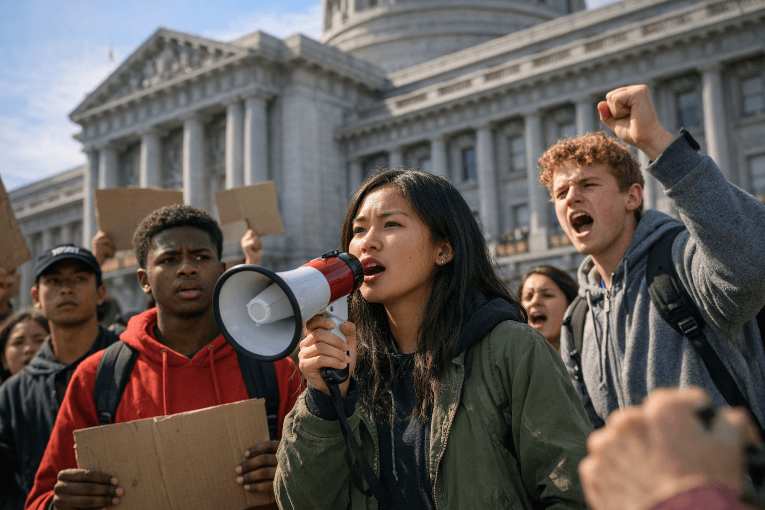 San Francisco students protest cuts to summer internship program at City Hall