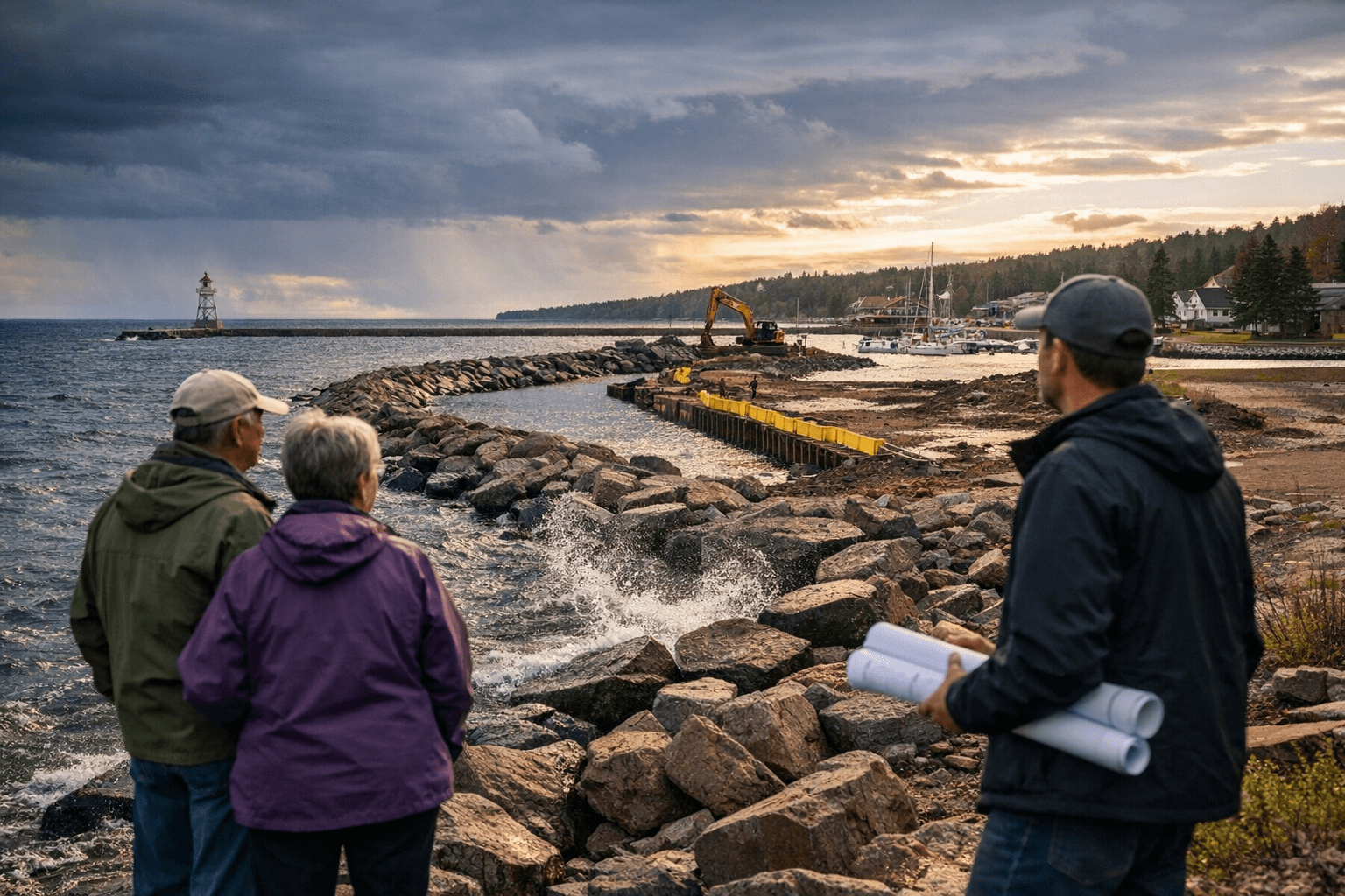 Grand Marais harbor project advances with public review of shoreline plans