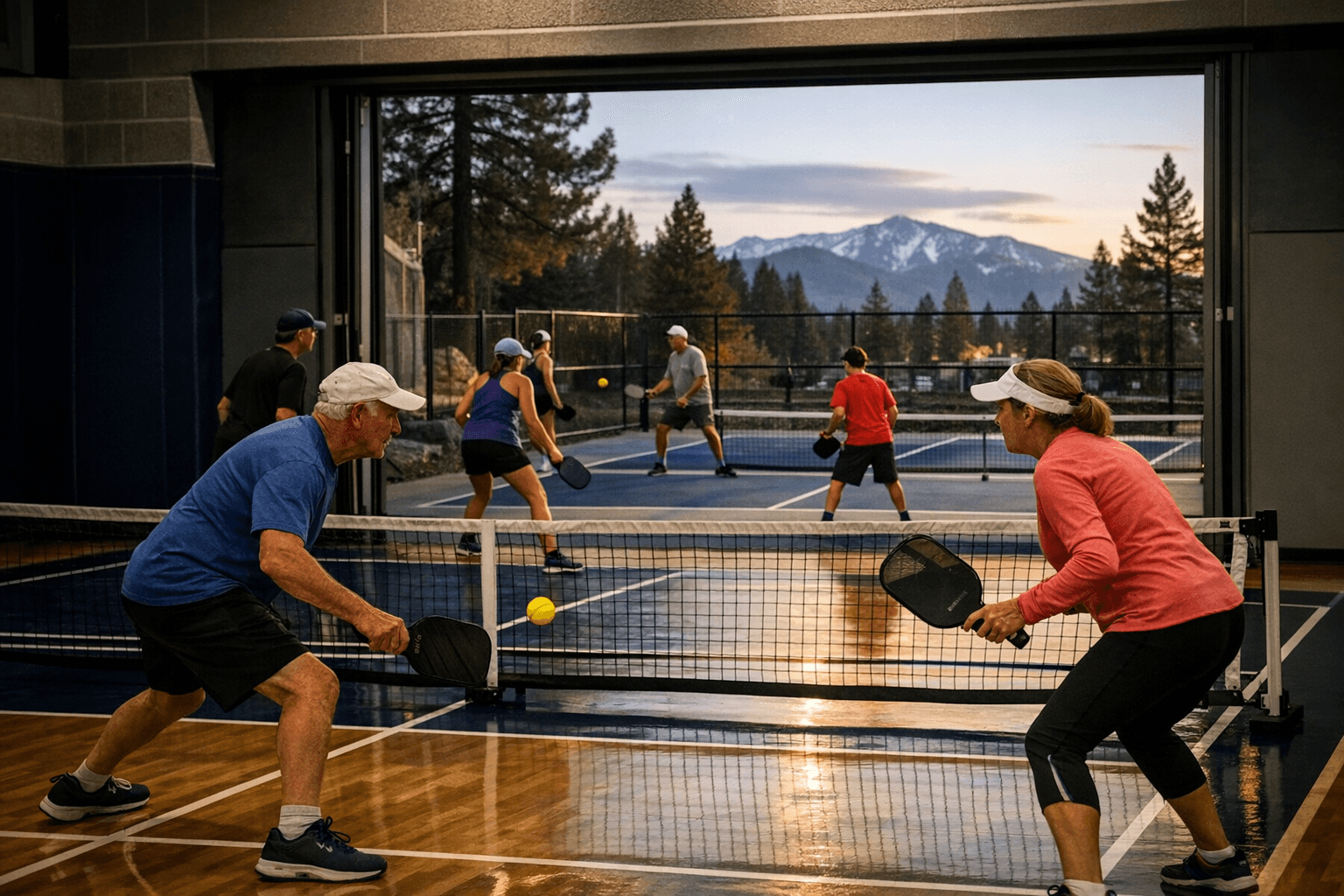 South Lake Tahoe’s new recreation center adds indoor-outdoor pickleball for all ages